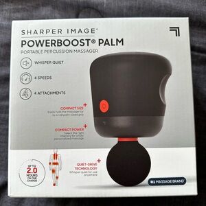 Sharper image powerboost palm, handheld size, black color